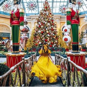 Perrin and Co / yellow silk dress / xs -s